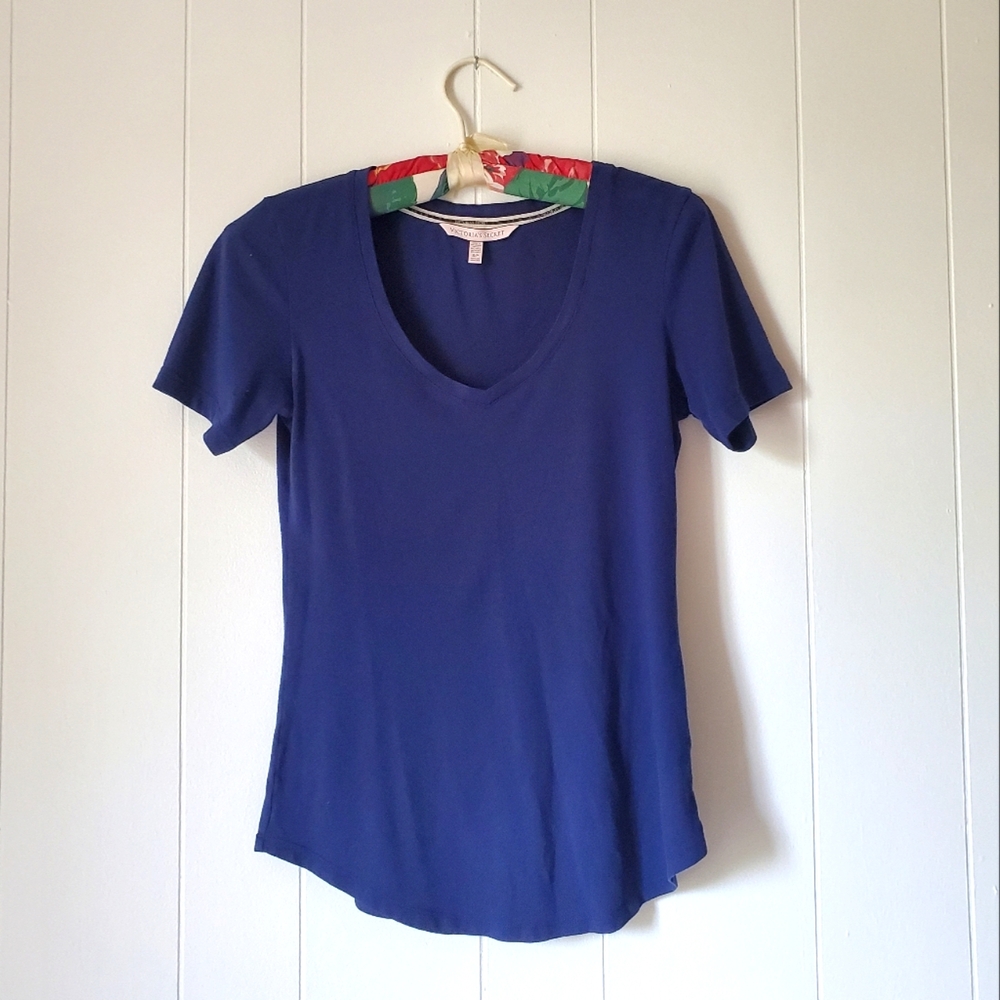 Victoria’s Secret T-shirt Dark Royal Blue Size Small